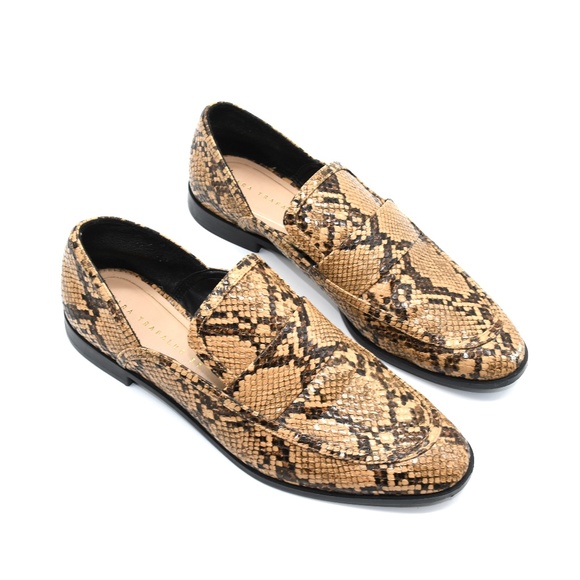 Zara Shoes - Zara Trafaluc Python Loafer 7